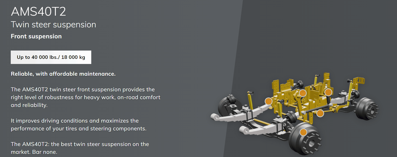 3D visualization of a truck suspension